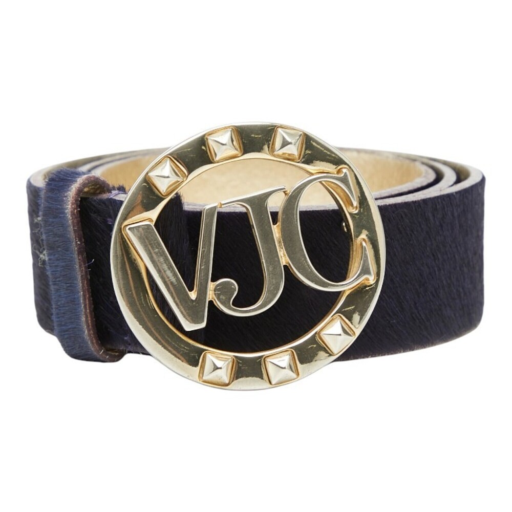 Versace Belt, Size: 80, Purple, Calf Hair, Women's.